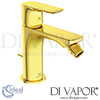 Ideal Standard Connect Air Concept Air Brushed Gold One Hole Slim Bidet Mixer Spare Parts